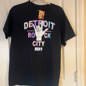 Kiss Black Detroit Rock City Kids T-Shirt